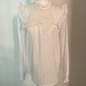 Who What Wear eyelet blouse